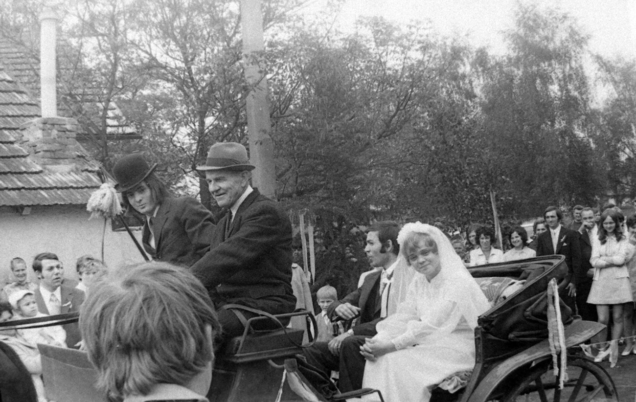 Svatba Milana Hoška a Heleny Doubkové 1974.