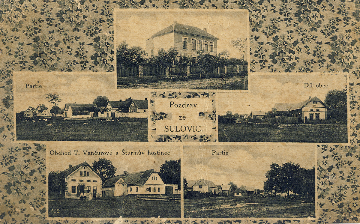 Historická pohlednice Sulovic